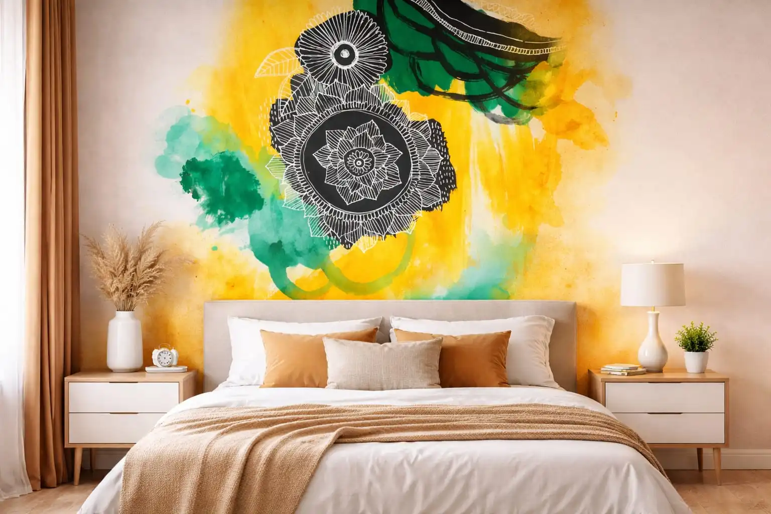 Obra de arte y objetos decorativos en un ambiente — Estudio Martini