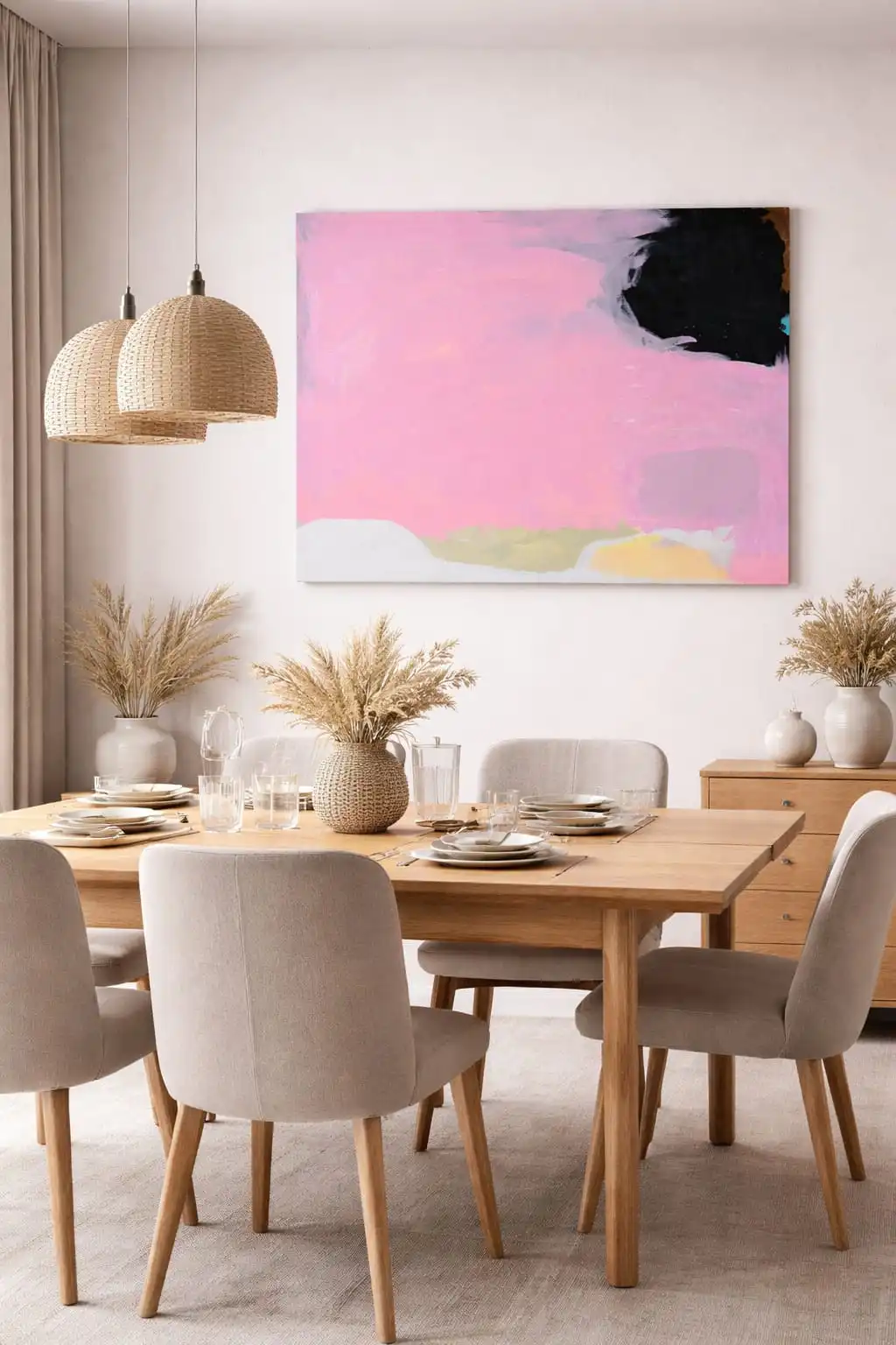 Curaduría de arte integrada al diseño interior — Estudio Martini