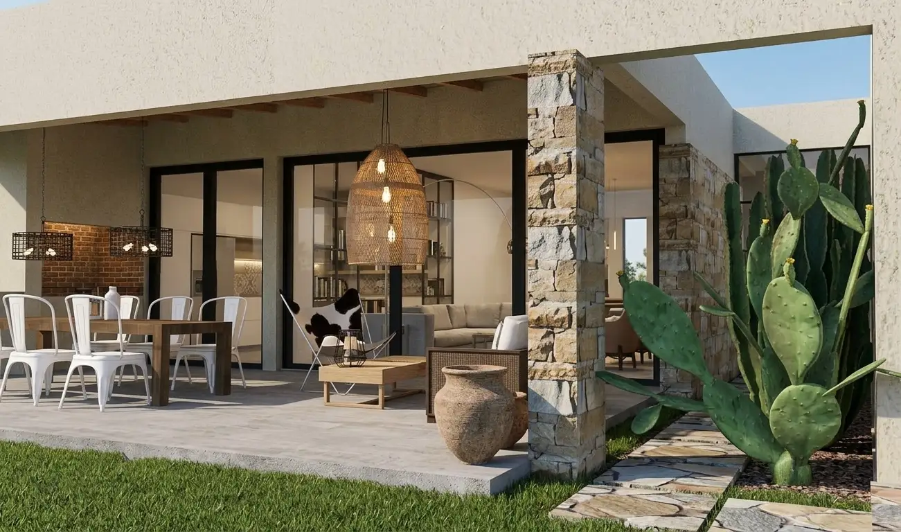 Casa de verano Tandil — Contrafrente